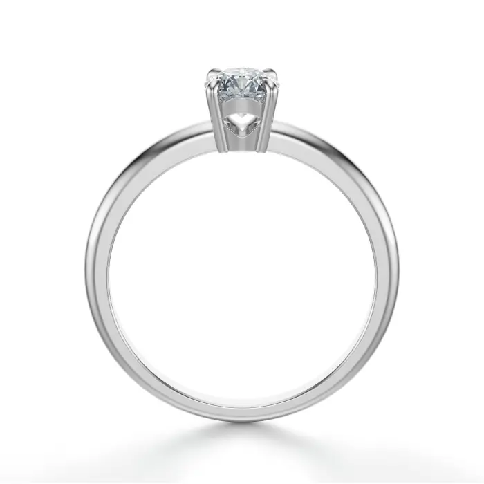 Złoty pierścionek 585 z diamentem białe złoto SBPZ_028